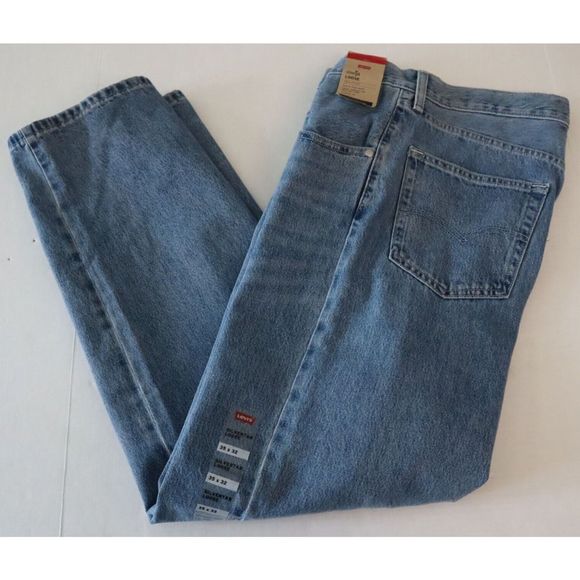 Levi's SilverTab Men's Sz 35x32 Blue Denim Tapered Leg Loose Fit Jeans $80 - Picture 5 of 6